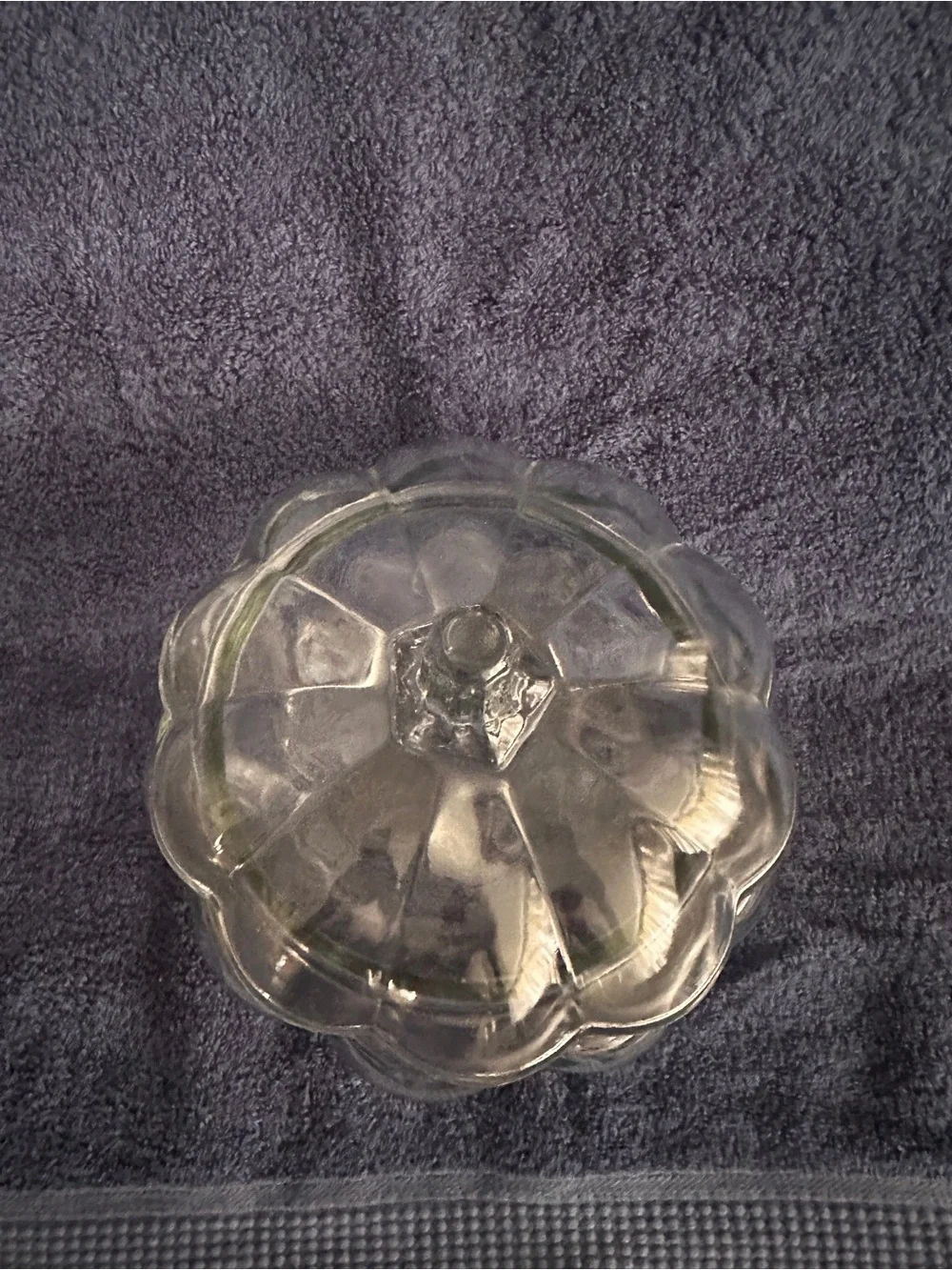 Clear Glass Pumpkin Jar with Lid